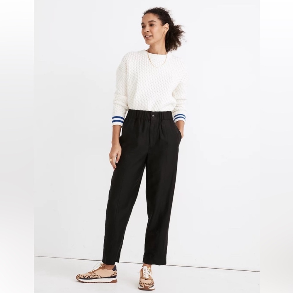 Madewell tapered Huston pull-on crop pants